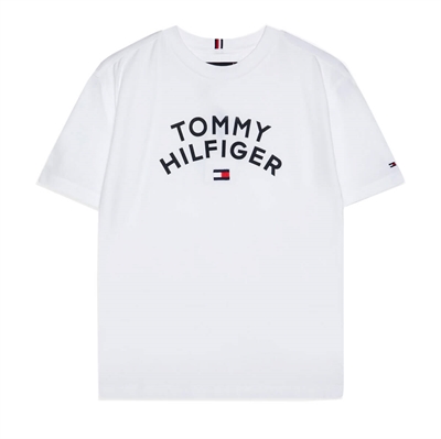 Tommy Hilfiger Boys Tee Flag 08548 White