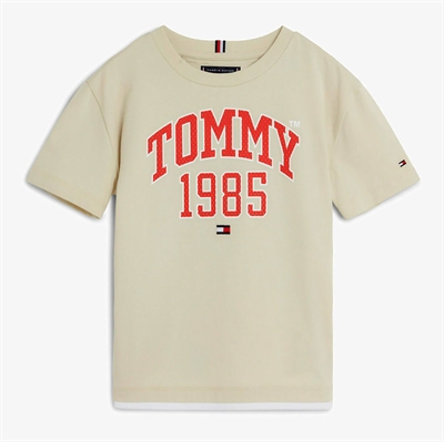 Tommy Hilfiger Boys Tee Varsity 08206 Light Silt