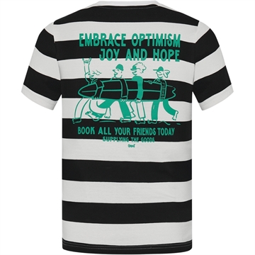 Grunt Dirk Joy Stripe Tee Off White