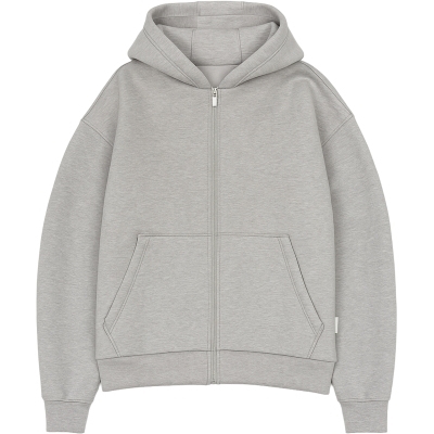 Grunt Hohen Scuba Zip Hood Grey Melange