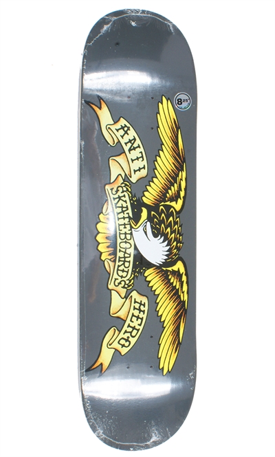 AntiHero Skateboard Eagle Grey 8,25