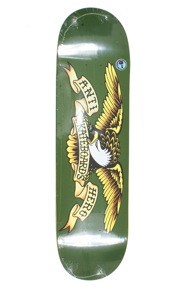 AntiHero Skateboard Eagle Green 8,38