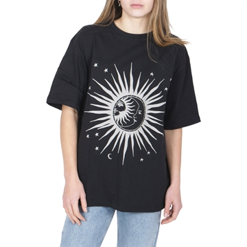 NA-KD T-shirt Sun and Moon Off Black