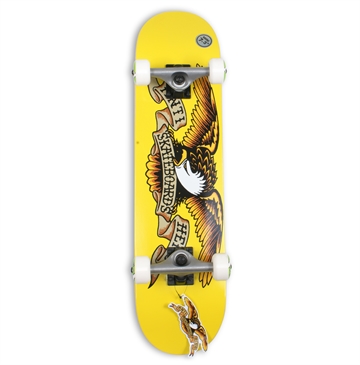AntiHero Complete Skateboard 7,3 Eagle mini yellow