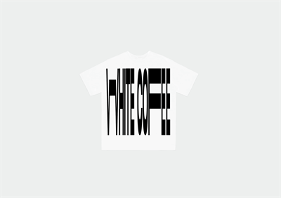 White Coffee Front Stretch Tee Hvid