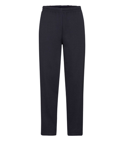 Fruit of the Loom Sweat Pants Open Hem Black