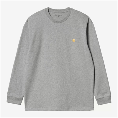 Carhartt WIP Chase T-shirt l/s Grey Heather / Gold