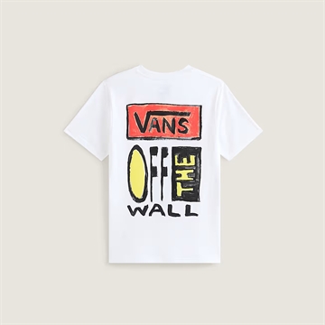 Vans Jr. T-shirt Vans On Canvas Tee White