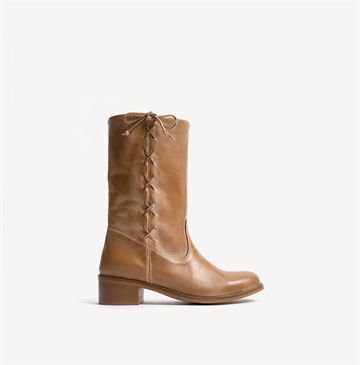 DICO Støvler Julia Laces Dark Tan