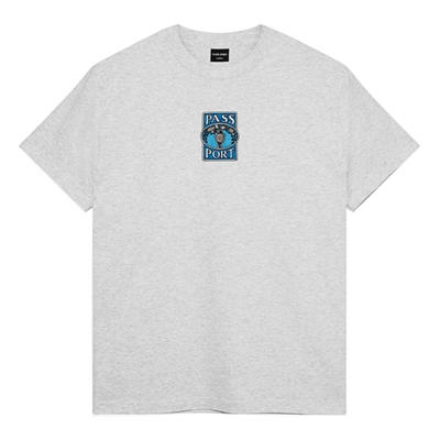 Pass Port T-shirt Vase Embroidery Ash Heather