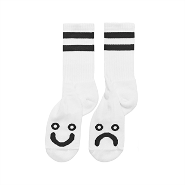 Polar Skate Co Socks Happy Sad White