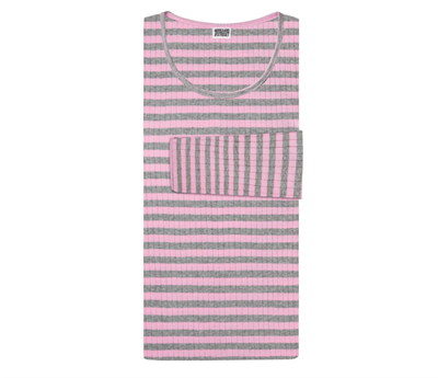 Nørgaard Paa Strøget Tee l/s Broadway TEEN Light Pink/Grey Melange