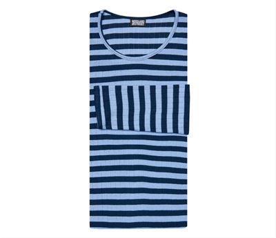 Nørgaard Paa Strøget Tee l/s Broadway TEEN Marine/Powder Blue