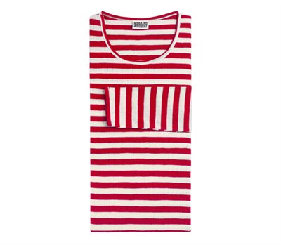 Nørgaard Paa Strøget Tee l/s Broadway TEEN Red/ Ecru