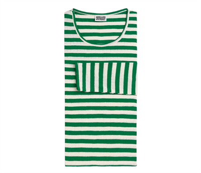 Nørgaard Paa Strøget Tee l/s Broadway KIDS Green/Ecru