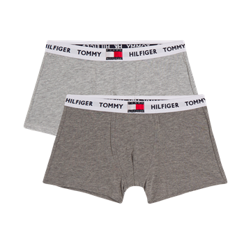 Tommy Hilfiger Boys Trunks 2-Pack 00289 Mid Grey / Dark Grey