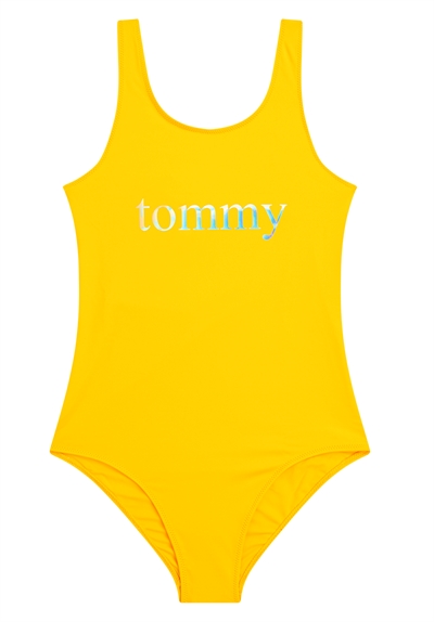 Tommy Hilfiger Badedragt Girls Onepiece Swimsuit 0310 Zgt Bold Yellow