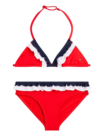 Tommy Hilfiger Bikini Girls Triangle 0321 XL7 Red Glare