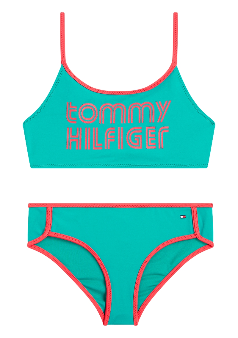 Hej hobby ophobe Tommy Hilfiger Bikini Girls Bralette 0328 Calypso Green
