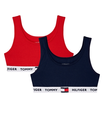 Tommy Hilfiger Toppe Girls 2-Pak Brallete 0345 Navyblazer/Tangored