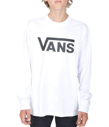 Vans Boys t-shirt l/s white classic logo