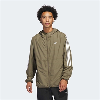 Adidas Windbreaker Olive / White