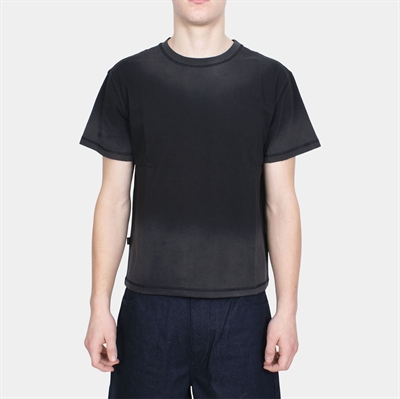 Alis Torey Cropped T-shirt w/Print Faded Black