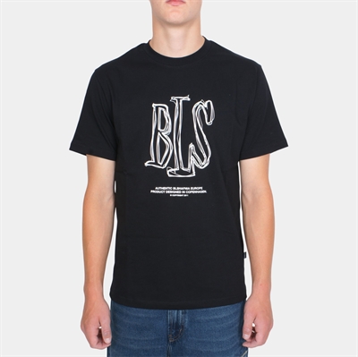 BLS Hafnia Handwritten Capital T-shirt Black