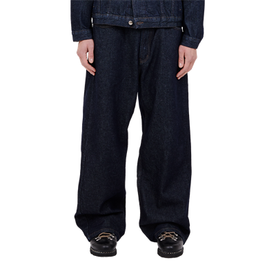 BLS Hafnia Frank Super Baggy Jeans Dark Blue Indigo