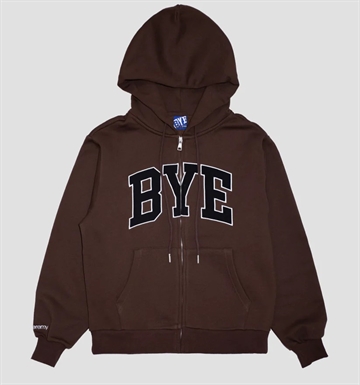 Bye Jeremy Zip hoodie  brown