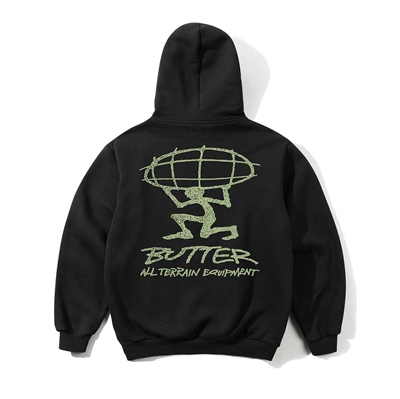 Butter Goods Terrain Pullover Hood Black