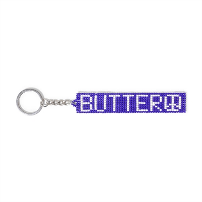Butter Goods Keychain Beaded Blue