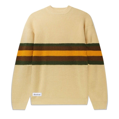 Butter Goods sweater Knit Striped Cream