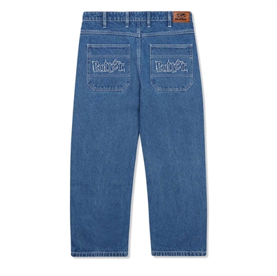 Butter Goods Jeans Relaxed Breakdown Solid Blue