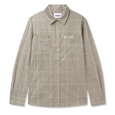 Butter Goods Shirt Equipt Plaid Olive