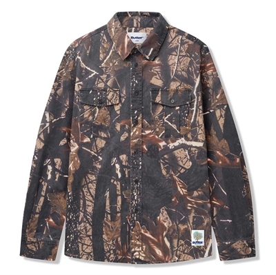 Butter Goods Shirt l/s Washed Pocket Camo