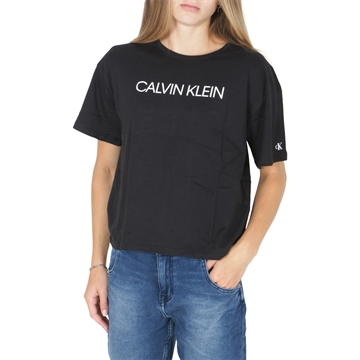 Calvin Klein Girls T-shirt Mixed Monogram Cutoff 1277 Muslin