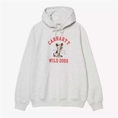 Carhartt WIP Hooded Wild Dog Sweat Ash Heather
