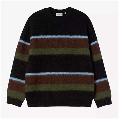 Carhartt WIP Merton Sweater Sundling stripe / Palisander