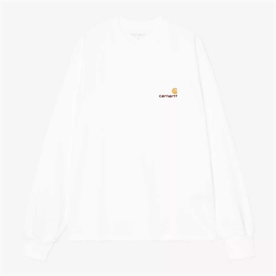 Carhartt WIP W´ Amerikan Script l/s T-shirt White