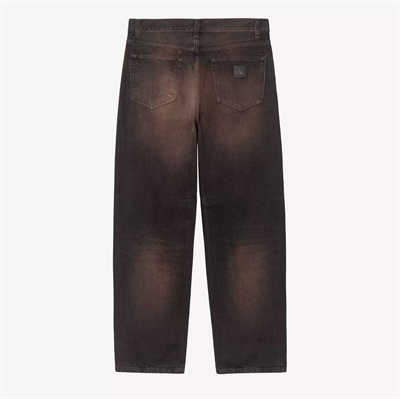Carhartt WIP Aaron Pant Black Tobacco Used Wash