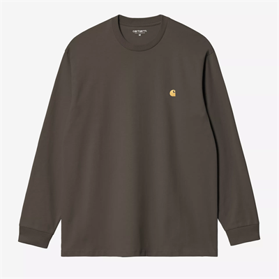 Carhartt WIP Chase T-shirt l/s Shungite / Gold