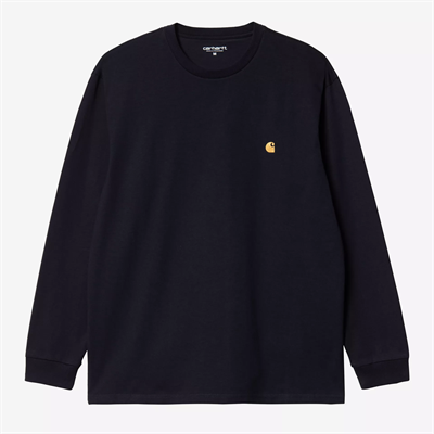 Carhartt WIP Chase T-shirt l/s Dark Navy / Gold