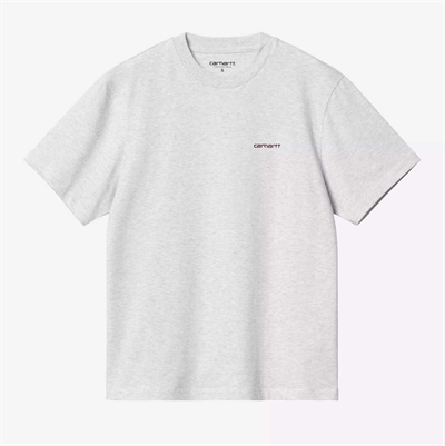 Carhartt WIP W Script Embroidery T-shirt s/s Ash Heather / Cozy Purple
