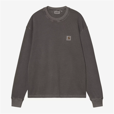 Carhartt WIP Vista Waffle T-shirt l/s Black Garment Dyed
