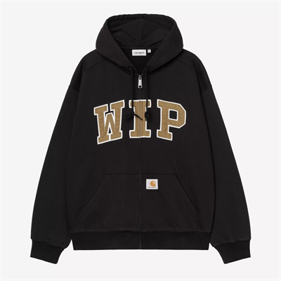 Carhartt WIP Hooded WIP Sweat Jacket Black Stone Washed