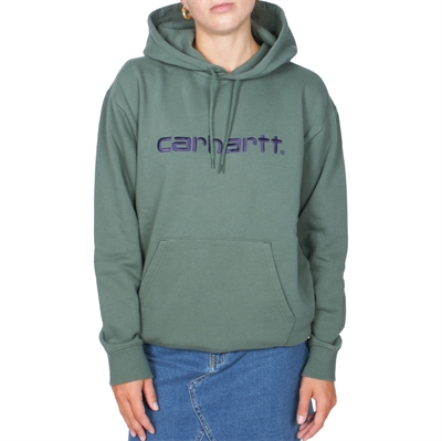 Carhartt WIP Hooded Sweat Carhartt W Duck Green / Aura