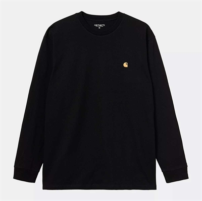 Carhartt WIP T-shirt Chase l/s Black / Gold