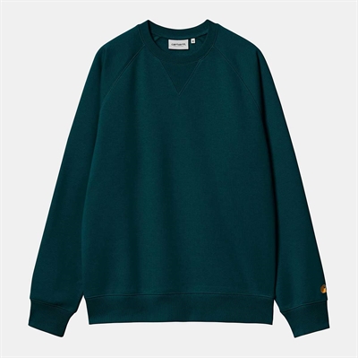 Carhartt WIP Chase Sweat  Duck Blue / Gold