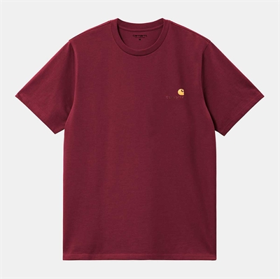 Carhartt WIP T-shirt American Script s/s Malbec